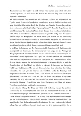 Diplomarbeit Slackline