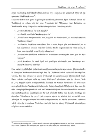 Diplomarbeit Slackline