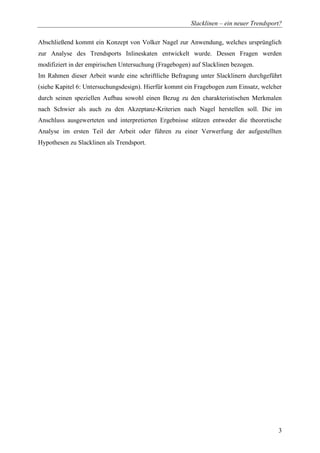 Diplomarbeit Slackline