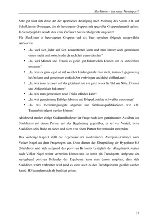 Diplomarbeit Slackline