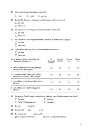Diplomarbeit Slackline