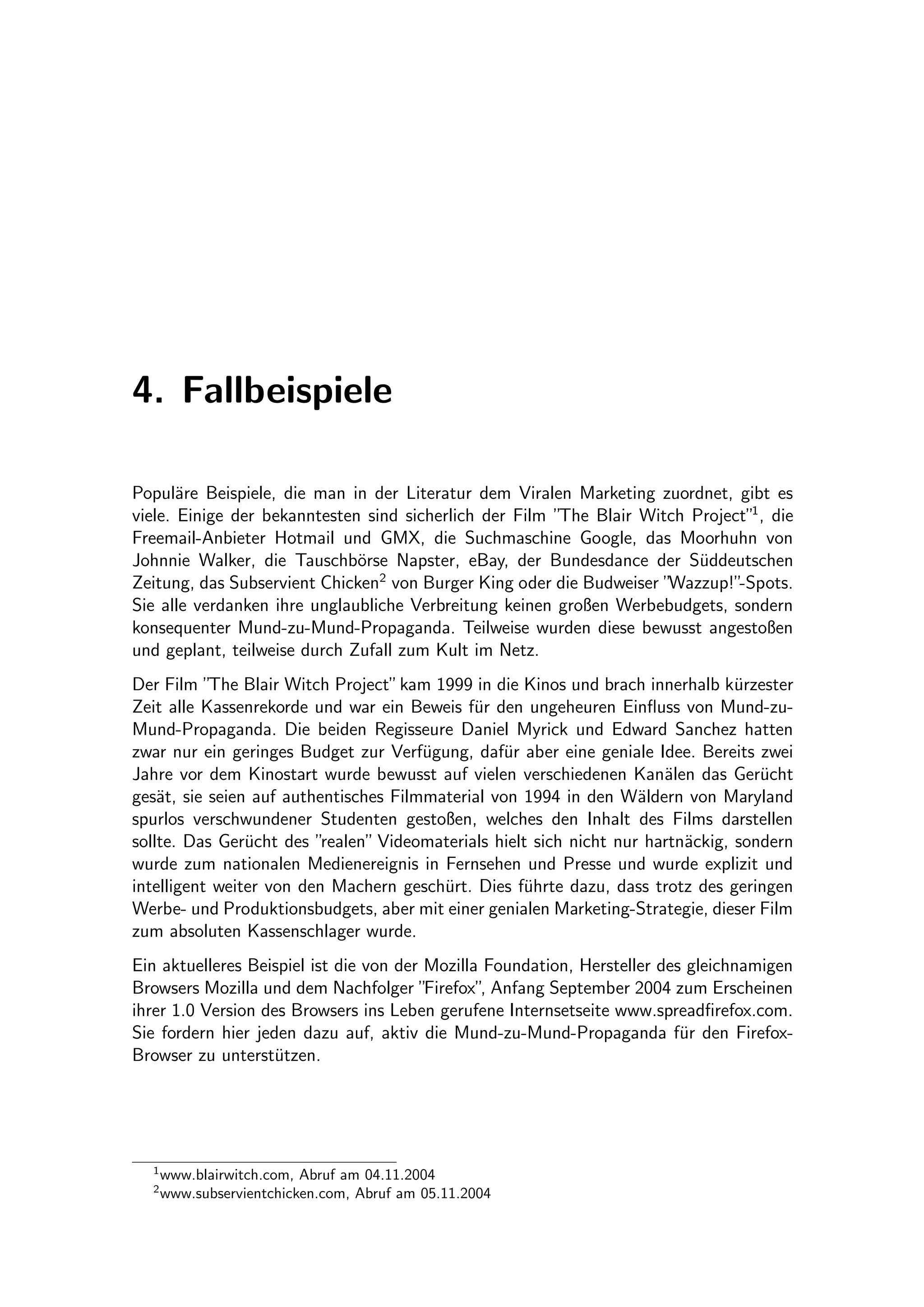 Virales Marketing - Diplomarbeit