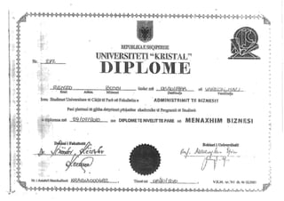 Diploma renzo