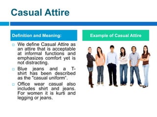 define casual attire