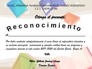 Diplomas de graduación para nivel primaria | PPTX