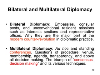 Diplomatic and Consular Law | PPTX