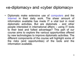 Diplomatic and Consular Law | PPTX