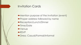 Diplomatic Invite Diplomatic Etiquette, prepared for staff college.pdf