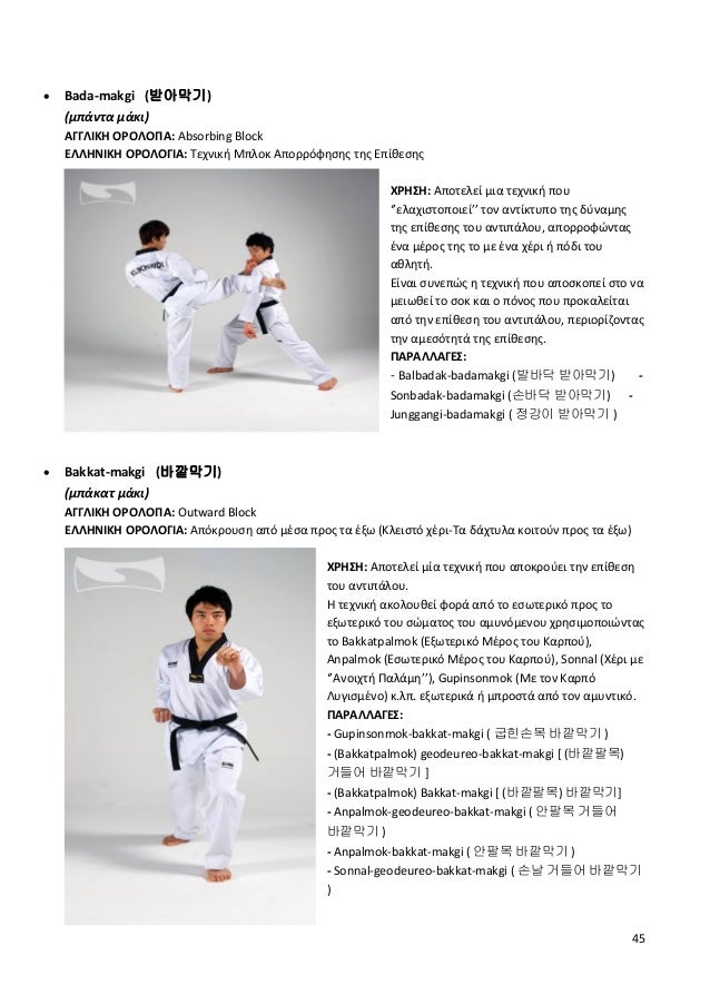 Taekwondo Terminology