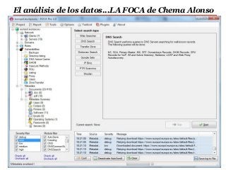 Rosario, Argentina
El análisis de los datos...LA FOCA de Chema Alonso
17
Diplomatura en Seguridad Integrada
 