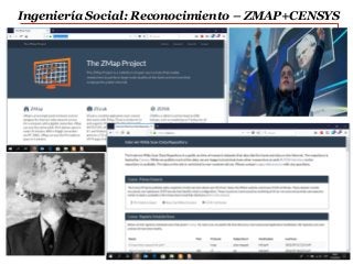 Rosario, Argentina 32
Diplomatura en Seguridad Integrada
Ingeniería Social: Reconocimiento – ZMAP+CENSYS
 