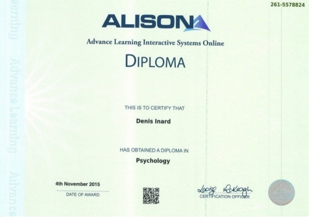 Diploma PSYCHOLOGY