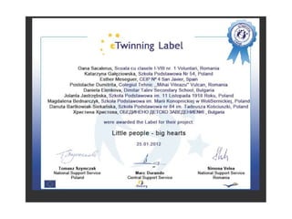 Diplome etwinning