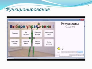 Функционирование
21
 