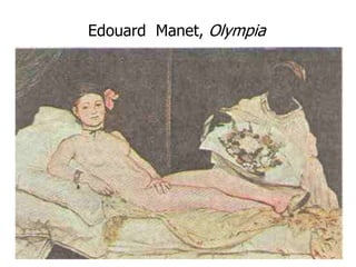 Entre éstos se encuentran
los representantes del
puntillismo: Georges
Seurat y Paul Signac,
quienes elaboraban
grandes lie...