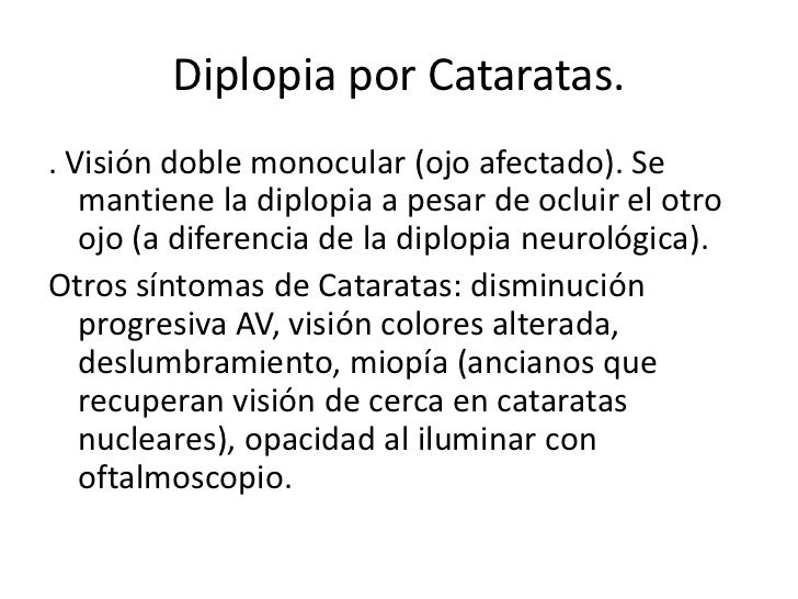 Caso clínico de Diplopia