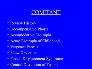 Diplopia strabismus ppt-talk_10-2010 | PPT