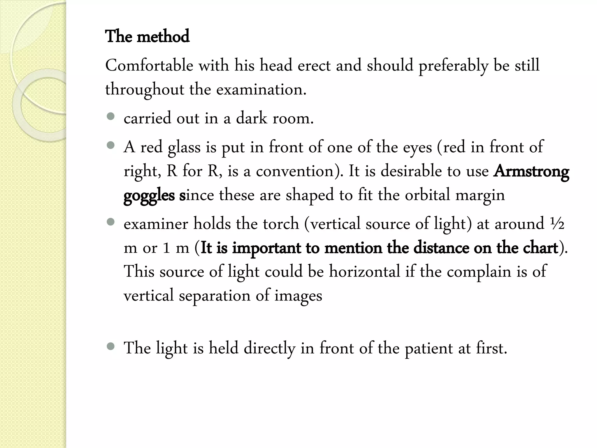 Diplopia charting | PPTX