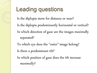 Diplopia charting | PPTX