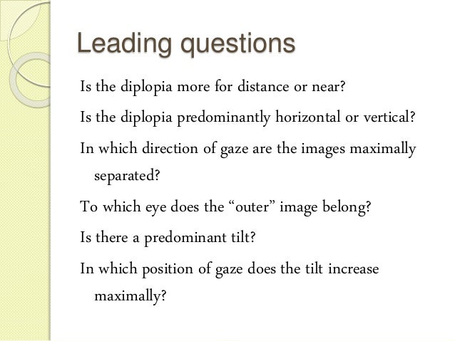 diplopia charting diplopia charting