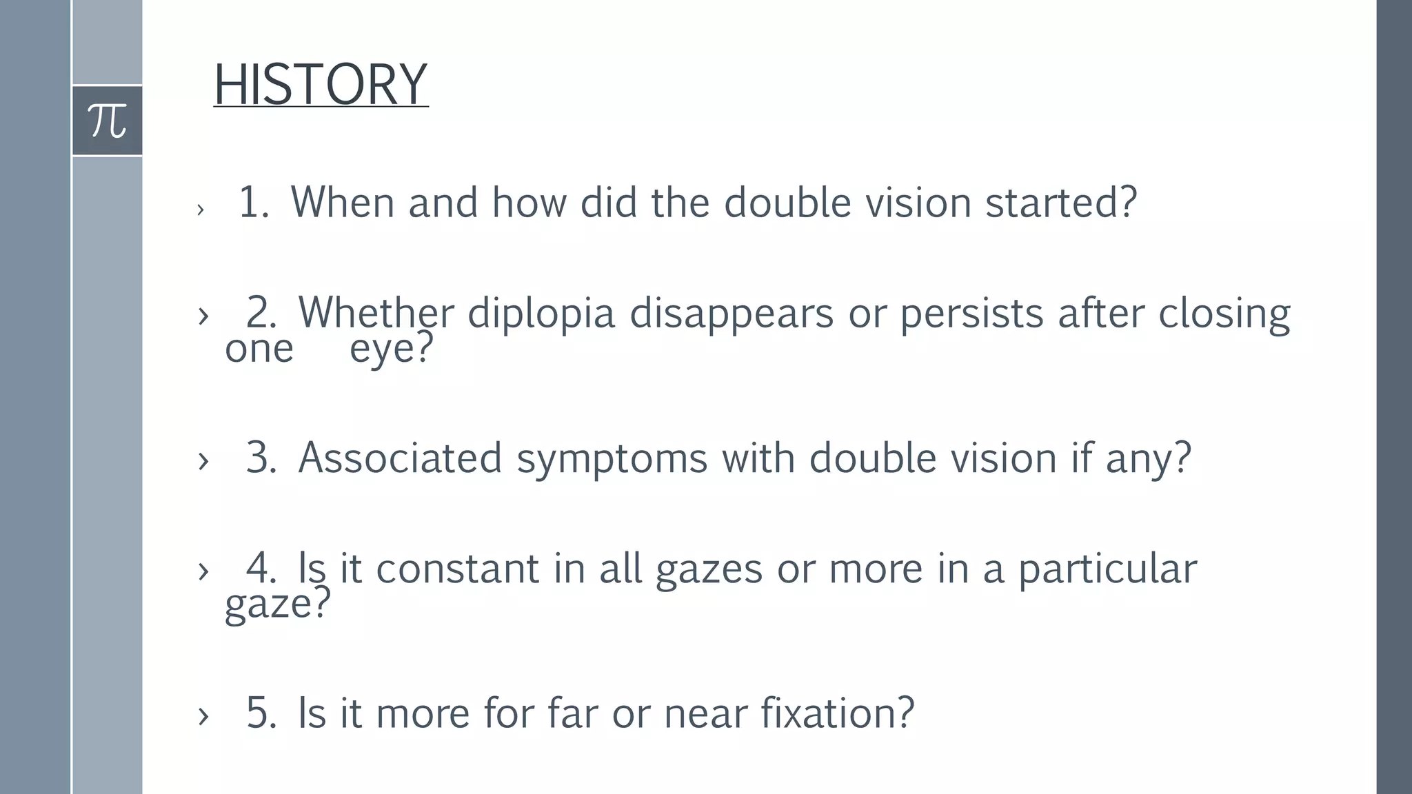 Diplopia charting | PPTX