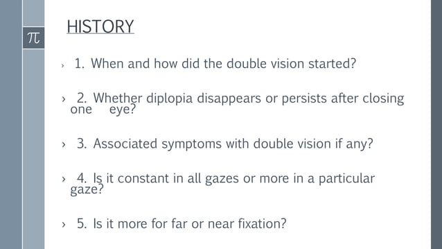 Diplopia charting | PPTX | Eye and Vision Conditions | Diseases and ...