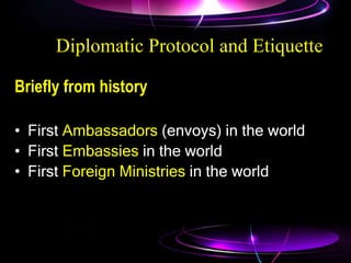Online Course: Diplomatic Protocol And Etiquette – ALPE