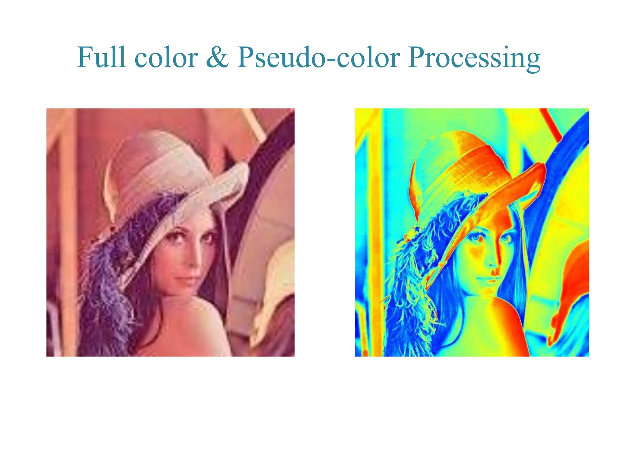 Full color & Pseudo-color Processing
 