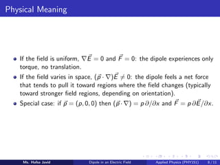 Dipole in an electric field latest article | PDF