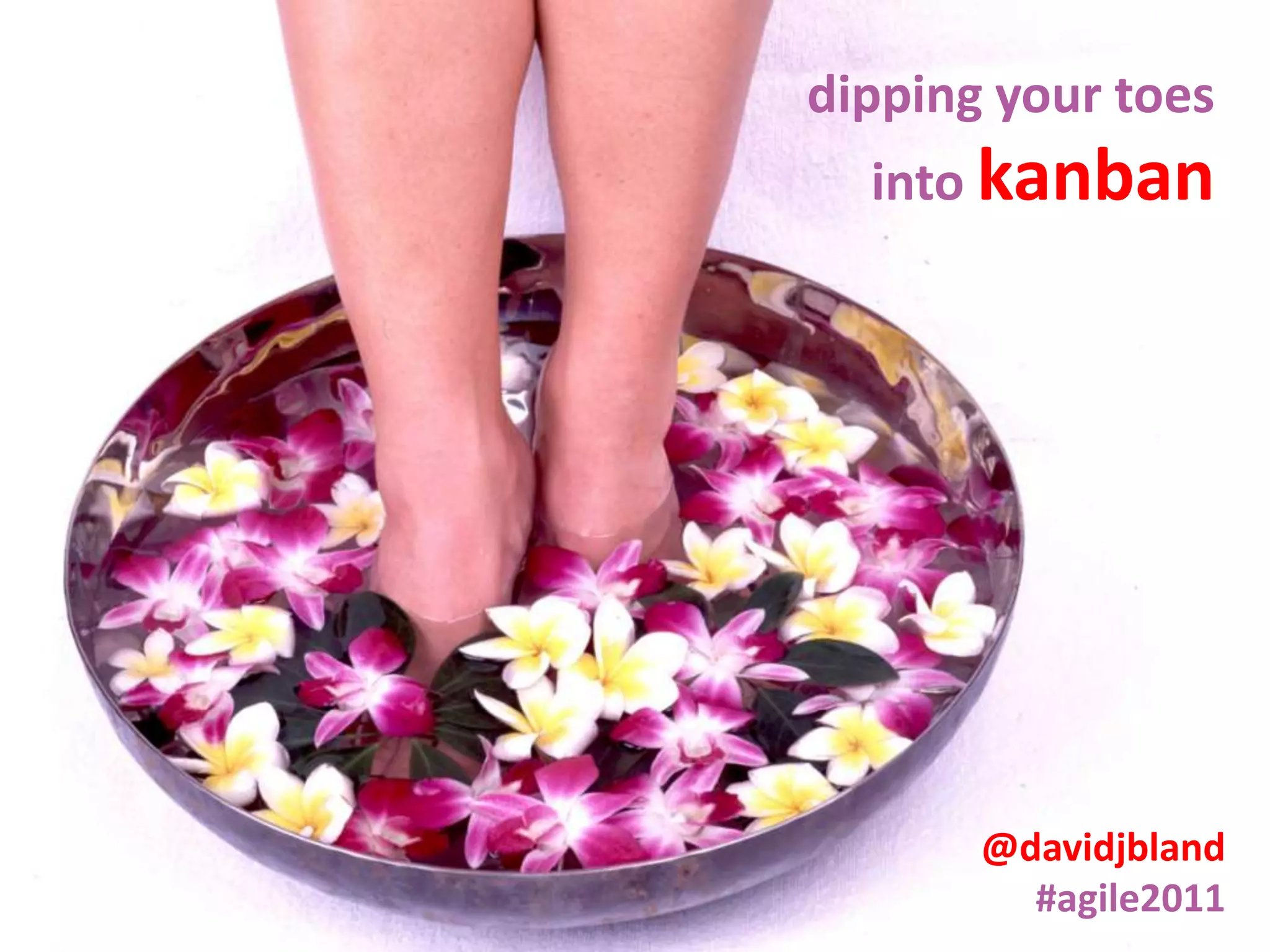 dipping your toes into kanban@davidjbland#agile2011