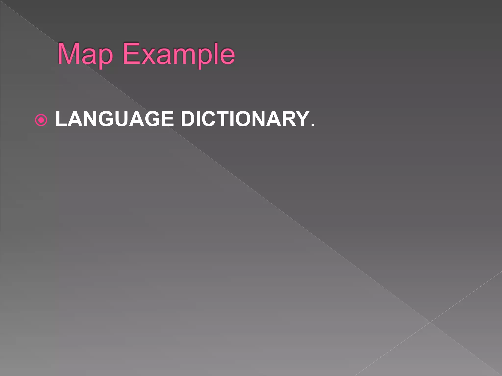  LANGUAGE DICTIONARY.
 