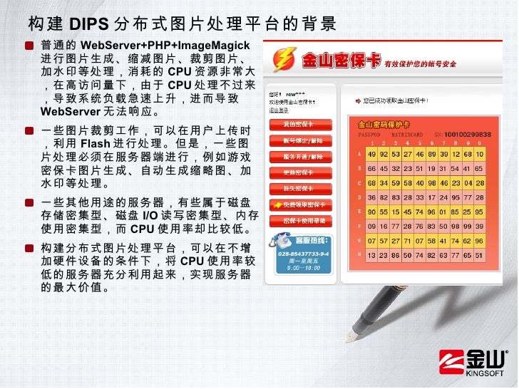 金山逍遥网Dips分布式图片处理平台