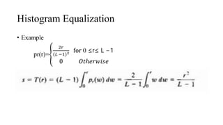 Histogram Equalization
