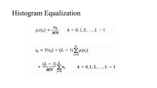 Histogram Equalization