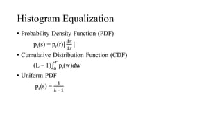 Histogram Equalization