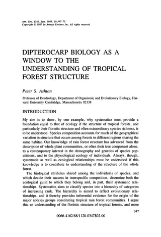 Dipterocarp | PDF