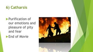6) Catharsis
Purification of
our emotions and
pleasure of pity
and fear
End of Movie
 