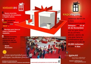 Diptico EXPOREGALO 2013