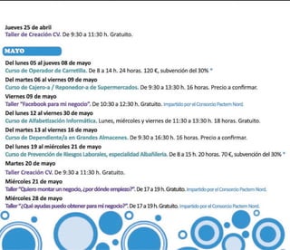 Programación Cursos Formación para el Empleo