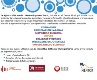 Programación Cursos Formación para el Empleo