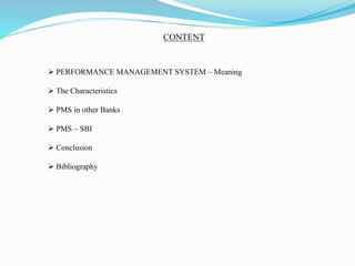 Performance Management system of State Bank of India | PPT