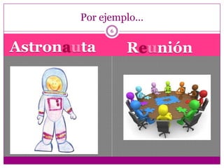 Astronauta Reunión
6
Por ejemplo…
 