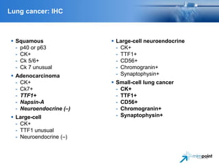 Kris MG, et al. ASCO 2011. CRA7506. Johnson BE, et al. IASLC WCLC 2011. Abstract O16.01
Lung Cancer Molecular Consortium A...