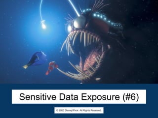 @asgrim
Sensitive Data Exposure (#6)
© 2003 Disney/Pixar. All Rights Reserved.
 