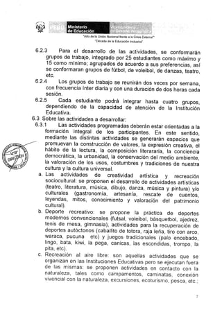 PROGRAMA RECREATIVO VACACIONAL 2009