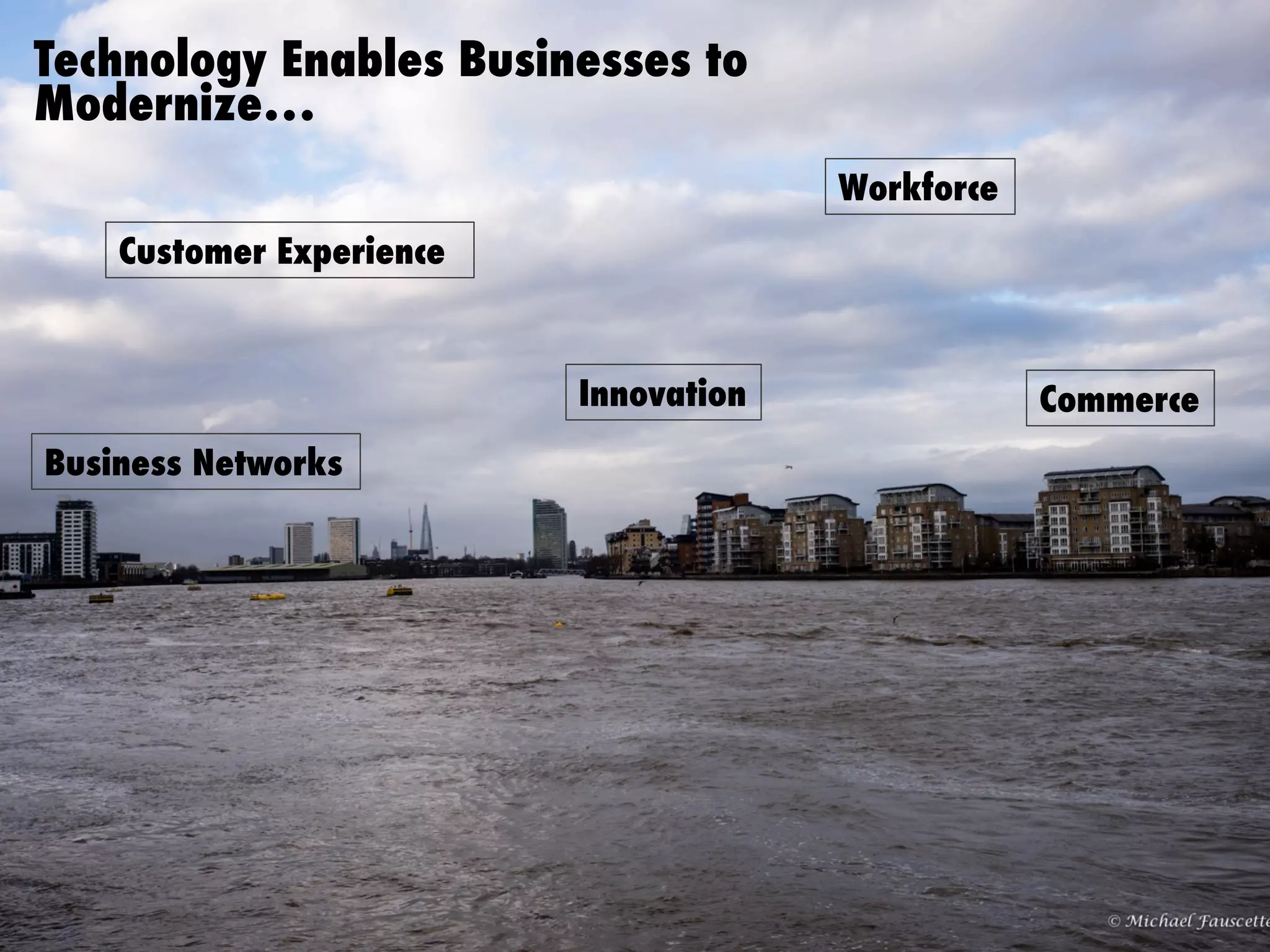 #IDCDirections © IDC 2015
Technology Enables Businesses to
Modernize…
Customer Experience
Workforce
Commerce
Business Networks
Innovation
 