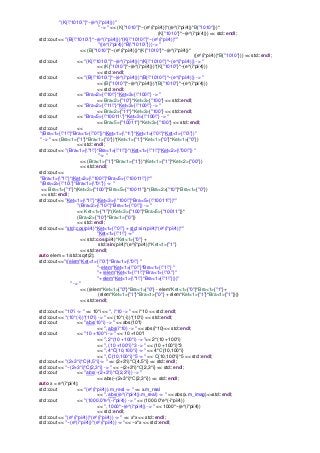 "(K{"1010"}*~(e^(i*pi/4)))"
" -> " << (K{"1010"}*~(e^(i*pi/4))*((e^(i*pi/4))*B{"1010"}))*
(K{"1010"}*~(e^(i*pi/4))) << std::endl;
std::cout << "(B{"1010"}*~(e^(i*pi/4)))*(K{"1010"}*~(e^(i*pi/4))*"
"((e^(i*pi/4))*B{"1010"})) -> "
<< (B{"1010"}*~(e^(i*pi/4)))*(K{"1010"}*~(e^(i*pi/4))*
((e^(i*pi/4))*B{"1010"})) << std::endl;
std::cout << "(K{"1010"}*~(e^(i*pi/4)))*(K{"1010"}*~(e^(i*pi/4))) -> "
<< (K{"1010"}*~(e^(i*pi/4)))*(K{"1010"}*~(e^(i*pi/4)))
<< std::endl;
std::cout << "(B{"1010"}*~(e^(i*pi/4)))*(B{"1010"}*~(e^(i*pi/4))) -> "
<< (B{"1010"}*~(e^(i*pi/4)))*(B{"1010"}*~(e^(i*pi/4)))
<< std::endl;
std::cout << "Bra<2>{"10"}*Ket<3>{"100"} -> "
<< Bra<2>{"10"}*Ket<3>{"100"} << std::endl;
std::cout << "Bra<2>{"11"}*Ket<3>{"100"} -> "
<< Bra<2>{"11"}*Ket<3>{"100"} << std::endl;
std::cout << "Bra<5>{"10011"}*Ket<3>{"100"} -> "
<< Bra<5>{"10011"}*Ket<3>{"100"} << std::endl;
std::cout <<
"(Bra<1>{"1"}*Bra<1>{"0"})*(Ket<1>{"1"}*Ket<1>{"0"}*Ket<1>{"0"})"
" -> " << (Bra<1>{"1"}*Bra<1>{"0"})*(Ket<1>{"1"}*Ket<1>{"0"}*Ket<1>{"0"})
<< std::endl;
std::cout << "(Bra<1>{"1"}*Bra<1>{"1"})*(Ket<1>{"1"}*Ket<2>{"00"}) "
"-> "
<< (Bra<1>{"1"}*Bra<1>{"1"})*(Ket<1>{"1"}*Ket<2>{"00"})
<< std::endl;
std::cout <<
"Bra<1>{"1"}*(Ket<3>{"100"}*Bra<5>{"10011"})*"
"(Bra<2>{"10"}*Bra<1>{"0"}) -> "
<< Bra<1>{"1"}*(Ket<3>{"100"}*Bra<5>{"10011"})*(Bra<2>{"10"}*Bra<1>{"0"})
<< std::endl;
std::cout << "Ket<1>{"1"}*(Ket<3>{"100"}*Bra<5>{"10011"})*"
"(Bra<2>{"10"}*Bra<1>{"0"}) -> "
<< Ket<1>{"1"}*(Ket<3>{"100"}*Bra<5>{"10011"})*
(Bra<2>{"10"}*Bra<1>{"0"})
<< std::endl;
std::cout << "std::cos(pi/4)*Ket<1>{"0"} + std::sin(pi/4)*(e^(i*pi/4))*"
"Ket<1>{"1"} ->"
<< std::cos(pi/4)*Ket<1>{"0"} +
std::sin(pi/4)*(e^(i*pi/4))*Ket<1>{"1"}
<< std::endl;
auto elem = 1/std::sqrt(2);
std::cout <<"((elem*Ket<1>{"0"}*Bra<1>{"0"} "
"- elem*Ket<1>{"0"}*Bra<1>{"1"} "
"+ (elem*Ket<1>{"1"}*Bra<1>{"0"} "
"+ elem*Ket<1>{"1"}*Bra<1>{"1"})))"
" -> "
<< ((elem*Ket<1>{"0"}*Bra<1>{"0"} - elem*Ket<1>{"0"}*Bra<1>{"1"}+
(elem*Ket<1>{"1"}*Bra<1>{"0"} + elem*Ket<1>{"1"}*Bra<1>{"1"})))
<< std::endl;
std::cout << "10*i -> " << 10*i << ", i*10 -> " << i*10 << std::endl;
std::cout << "(10*(-i))*(10*i) -> " << (10*(-i))*(10*i) << std::endl;
std::cout << "abs(10*i) -> " << abs(10*i)
<< ", abs(i*10) -> " << abs(i*10)<< std::endl;
std::cout << "10 +100*i -> " << 10 +100*i
<< ", 2*(10 +100*i) -> "<< 2*(10 +100*i)
<< ", (10 +100*i)*3 -> " << (10 +100*i)*3
<< ", 4*C{10,100*i} -> " << 4*C{10,100*i}
<< ", C{10,100*i}*5 -> " << C{10,100*i}*5 << std::endl;
std::cout << "(2+3*i)*C{4,5*i}-> " << (2+3*i)*C{4,5*i} << std::endl;
std::cout << "~(2+3*i)*C{2,3*i} -> " << ~(2+3*i)*C{2,3*i} << std::endl;
std::cout << "abs(~(2+3*i)*C{2,3*i}) -> "
<< abs(~(2+3*i)*C{2,3*i}) << std::endl;
auto x = e^(i*pi/4);
std::cout << "(e^(i*pi/4)).m_real -> " << x.m_real
<< ", abs((e^(i*pi/4)).m_real) -> " << abs(x.m_imag)<<std::endl;
std::cout << "(1000.0*e^(-i*pi/4)) -> " << (1000.0*e^(-i*pi/4))
<< ", 1000*~(e^(i*pi/4)) -> " << 1000*~(e^(i*pi/4))
<< std::endl;
std::cout << "(e^(i*pi/4))*(e^(i*pi/4)) -> " << x*x << std::endl;
std::cout << "~(e^(i*pi/4))*(e^(i*pi/4)) -> "<< ~x*x << std::endl;
 