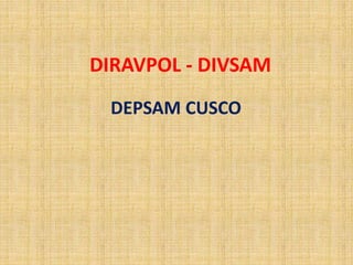 DIRAVPOL - DIVSAM 
DEPSAM CUSCO 
 