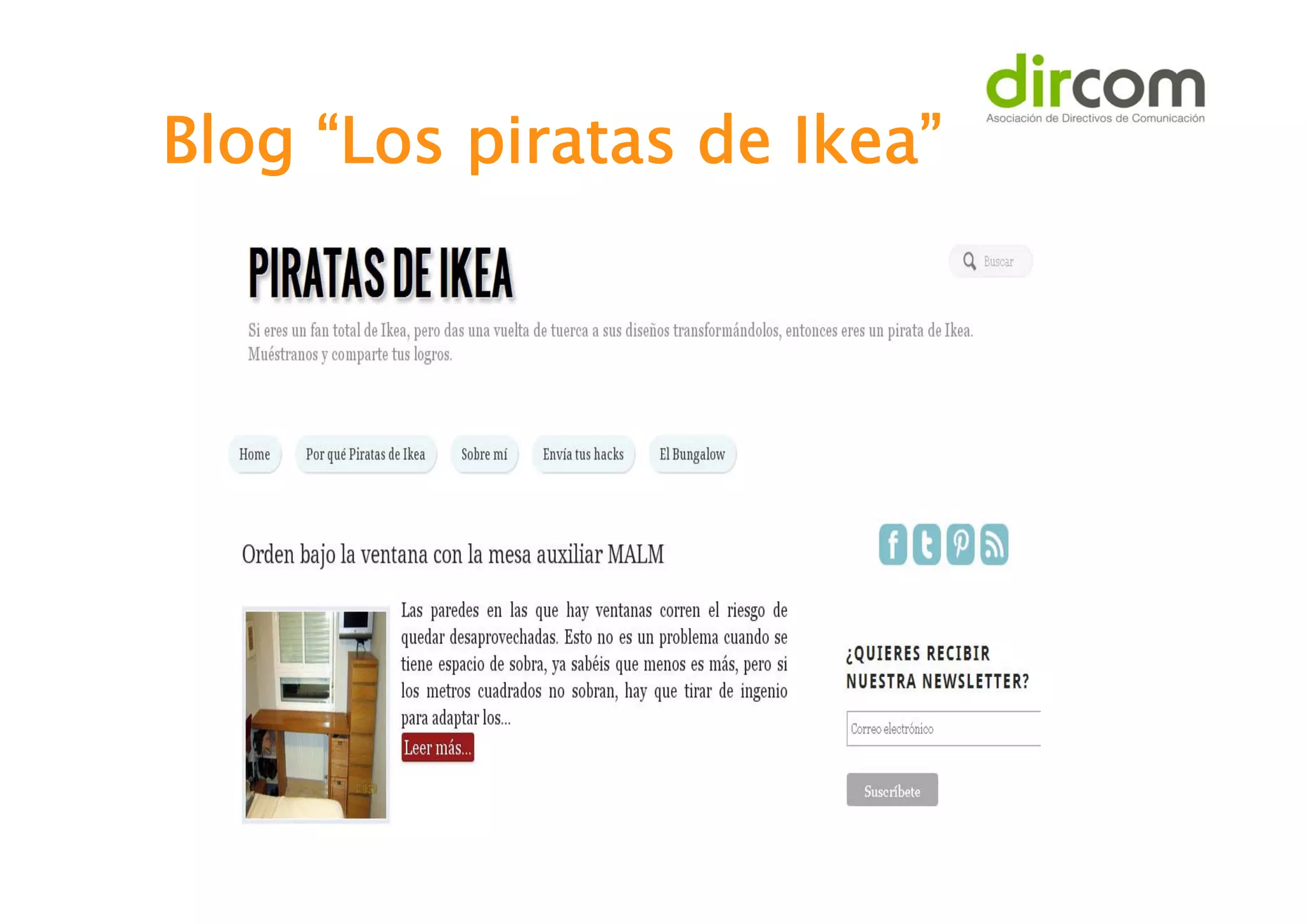 Blog “Los piratas de Ikea”

 