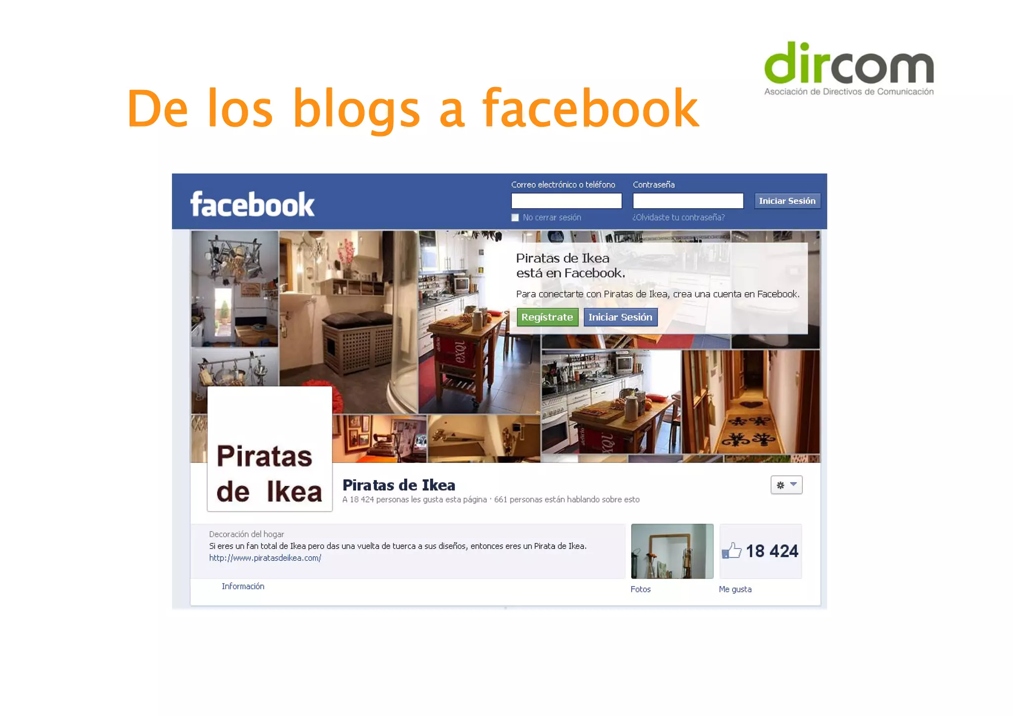 De los blogs a facebook

 